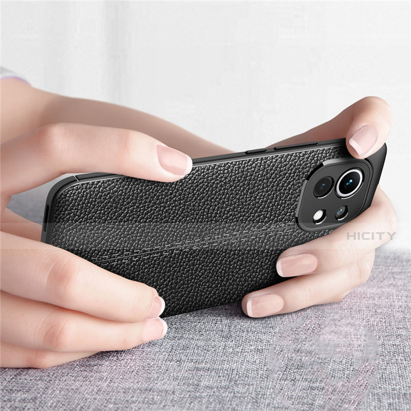 Silikon Hülle Handyhülle Gummi Schutzhülle Flexible Leder Tasche für Xiaomi Mi 11 5G groß