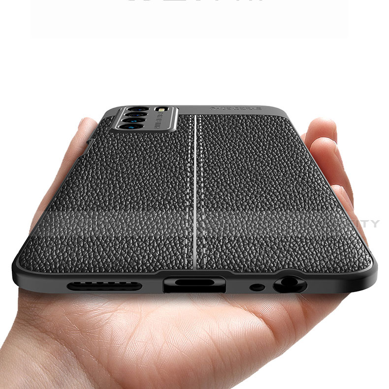Silikon Hülle Handyhülle Gummi Schutzhülle Flexible Leder Tasche H01 für Huawei Honor Play4 5G