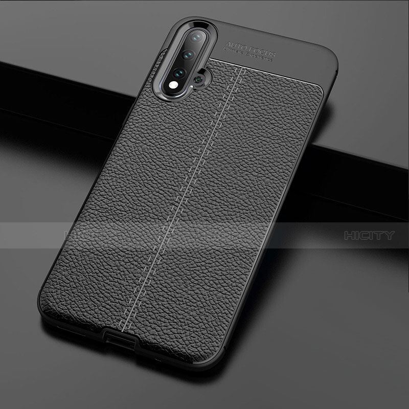 Silikon Hülle Handyhülle Gummi Schutzhülle Flexible Leder Tasche H01 für Huawei Nova 5