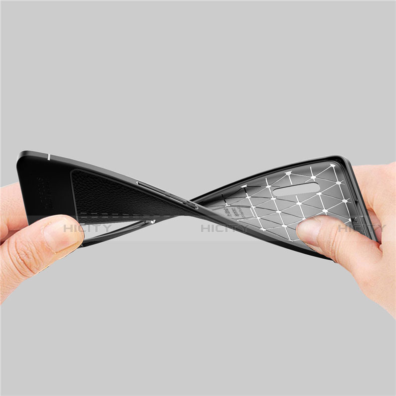 Silikon Hülle Handyhülle Gummi Schutzhülle Flexible Leder Tasche H01 für Oppo Find X2 Pro