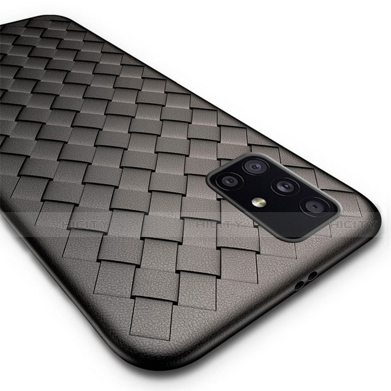 Silikon Hülle Handyhülle Gummi Schutzhülle Flexible Leder Tasche H01 für Samsung Galaxy A51 5G