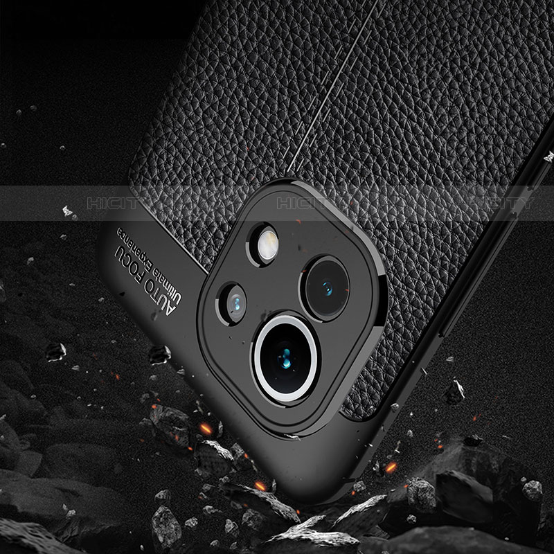 Silikon Hülle Handyhülle Gummi Schutzhülle Flexible Leder Tasche H02 für Xiaomi Mi 11 Lite 5G groß