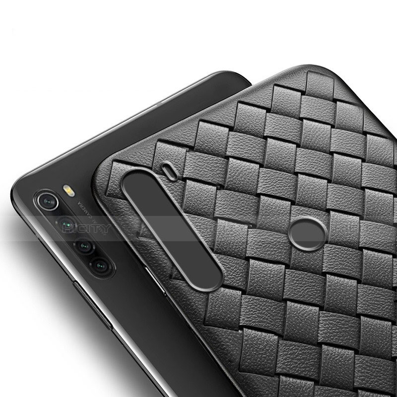 Silikon Hülle Handyhülle Gummi Schutzhülle Flexible Leder Tasche H02 für Xiaomi Redmi Note 8T groß
