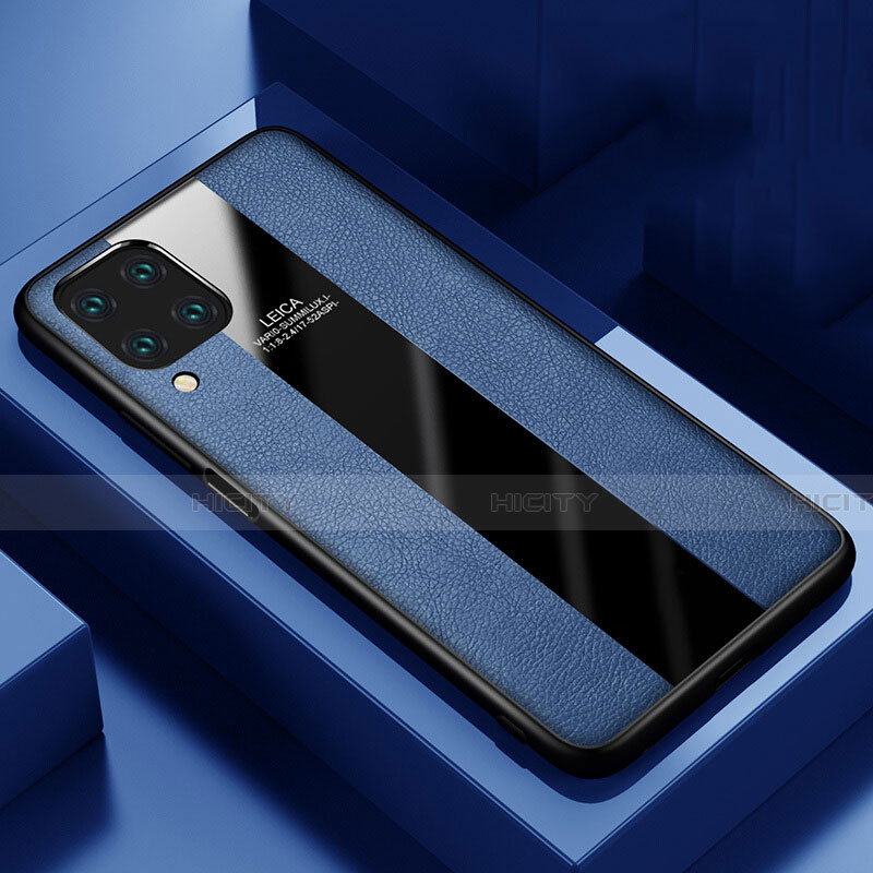 Silikon Hülle Handyhülle Gummi Schutzhülle Flexible Leder Tasche H03 für Huawei P40 Lite Blau Plus