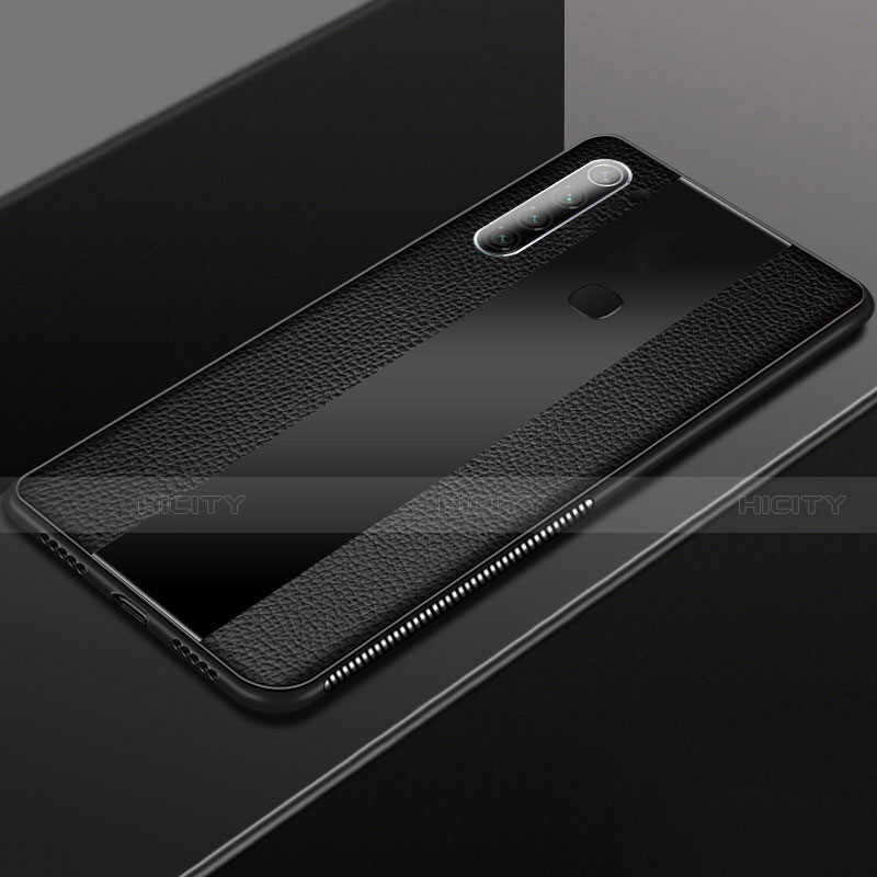 Silikon Hülle Handyhülle Gummi Schutzhülle Flexible Leder Tasche H03 für Xiaomi Redmi Note 8T groß