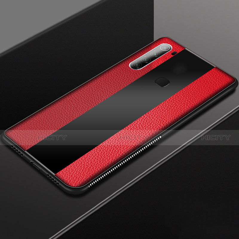 Silikon Hülle Handyhülle Gummi Schutzhülle Flexible Leder Tasche H03 für Xiaomi Redmi Note 8T Rot Plus