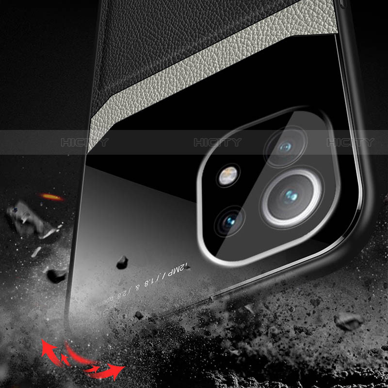 Silikon Hülle Handyhülle Gummi Schutzhülle Flexible Leder Tasche H04 für Xiaomi Mi 11 5G