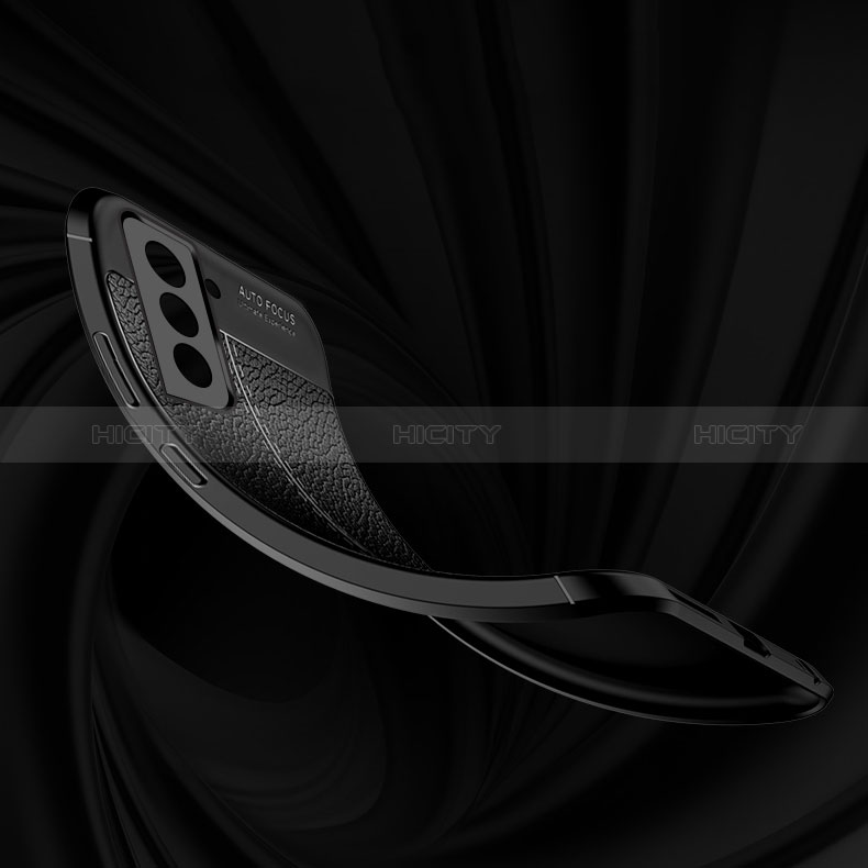 Silikon Hülle Handyhülle Gummi Schutzhülle Flexible Leder Tasche mit Magnetisch Fingerring Ständer S02 für Samsung Galaxy S24 Plus 5G