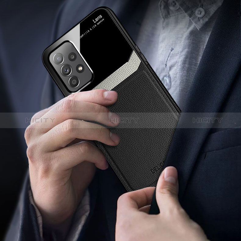 Silikon Hülle Handyhülle Gummi Schutzhülle Flexible Leder Tasche mit Magnetisch FL1 für Samsung Galaxy A23 5G groß