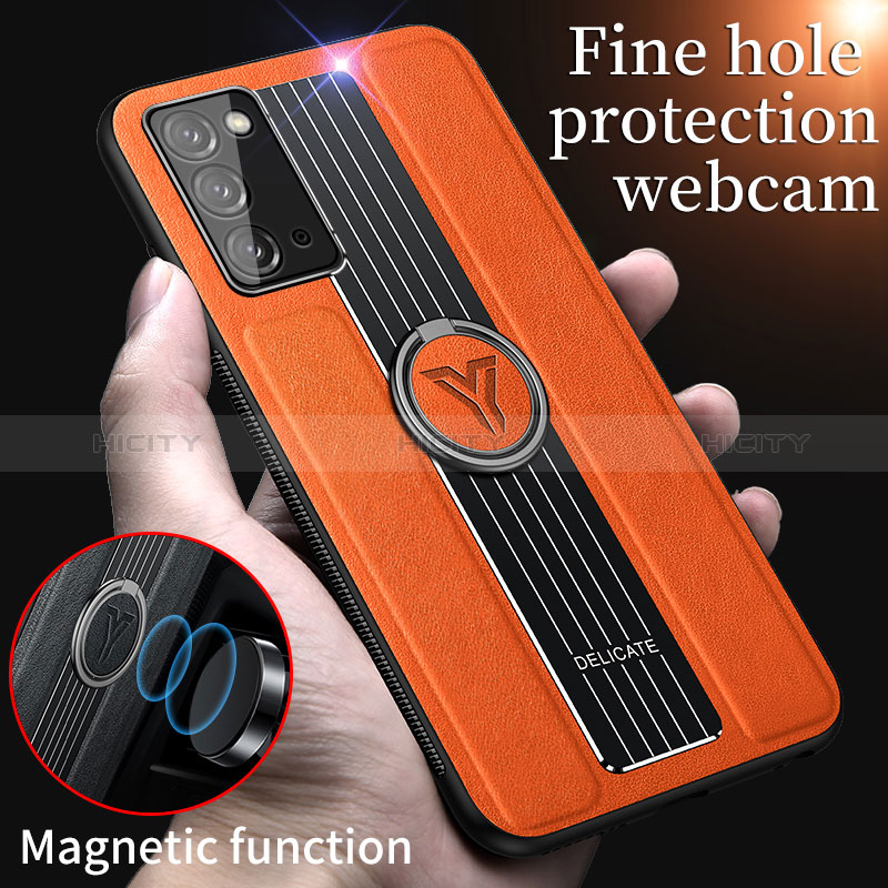 Silikon Hülle Handyhülle Gummi Schutzhülle Flexible Leder Tasche mit Magnetisch FL1 für Samsung Galaxy Note 20 5G