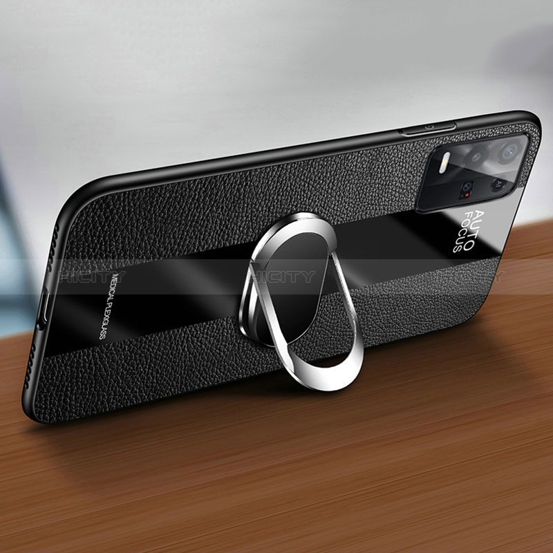 Silikon Hülle Handyhülle Gummi Schutzhülle Flexible Leder Tasche mit Magnetisch S01 für Oppo K9X 5G