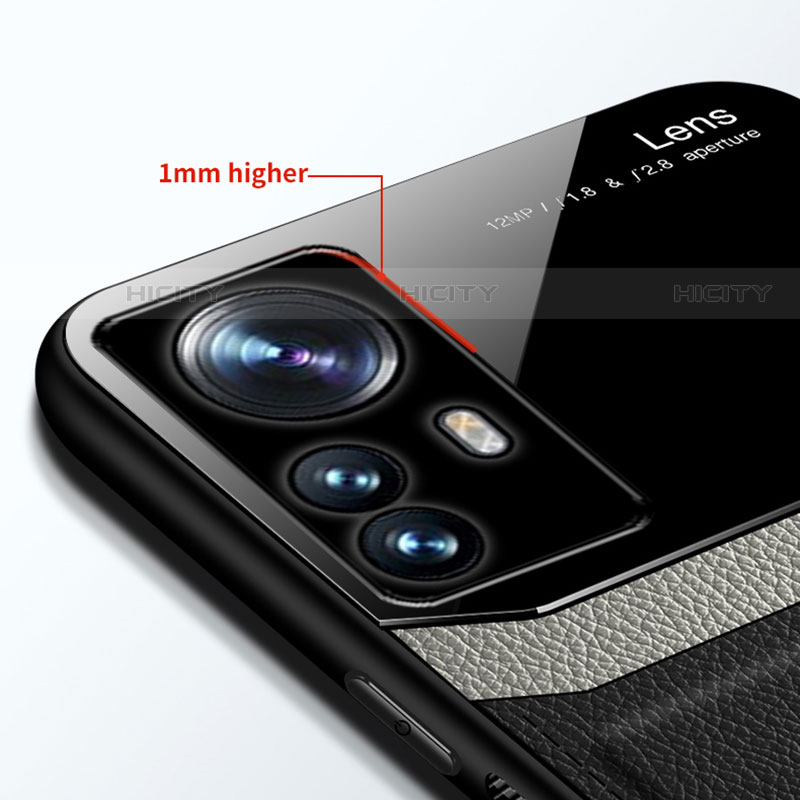 Silikon Hülle Handyhülle Gummi Schutzhülle Flexible Leder Tasche mit Magnetisch S01 für Xiaomi Mi 12S 5G