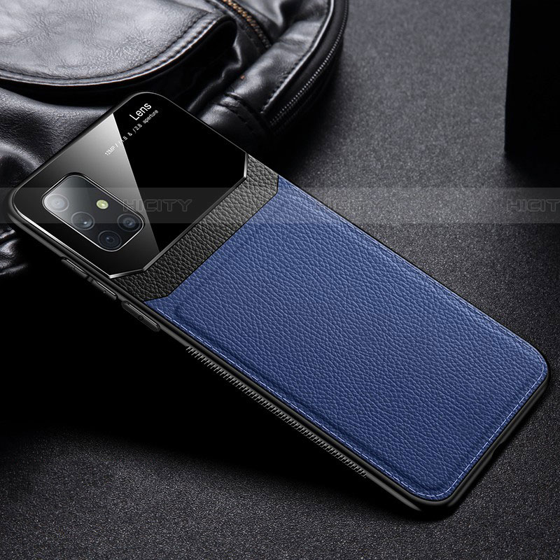 Silikon Hülle Handyhülle Gummi Schutzhülle Flexible Leder Tasche S01 für Samsung Galaxy A51 5G groß