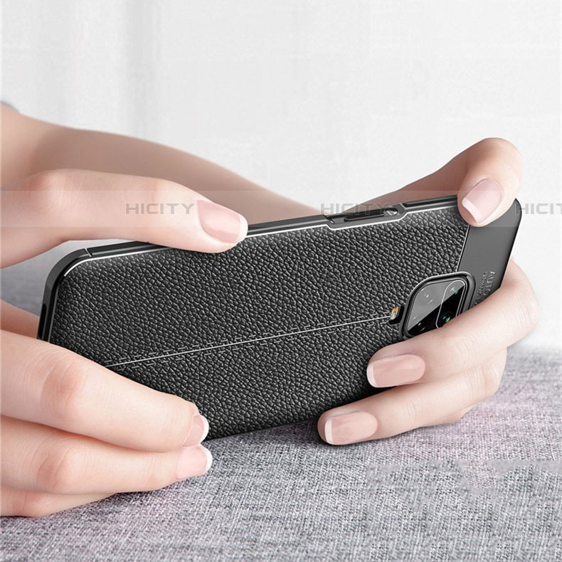 Silikon Hülle Handyhülle Gummi Schutzhülle Flexible Leder Tasche S01 für Xiaomi Redmi Note 9S groß