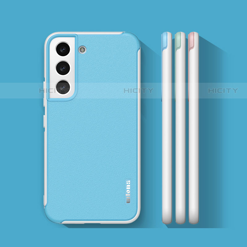 Silikon Hülle Handyhülle Gummi Schutzhülle Flexible Leder Tasche S04 für Samsung Galaxy S21 Plus 5G