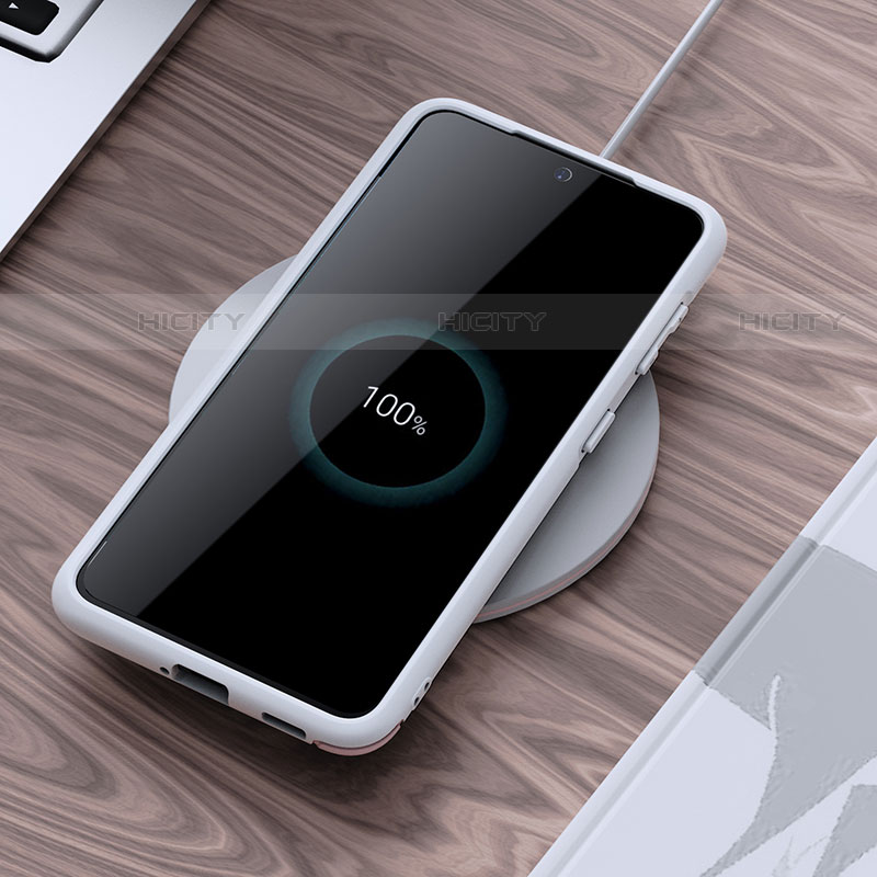 Silikon Hülle Handyhülle Gummi Schutzhülle Flexible Leder Tasche S04 für Samsung Galaxy S21 Plus 5G