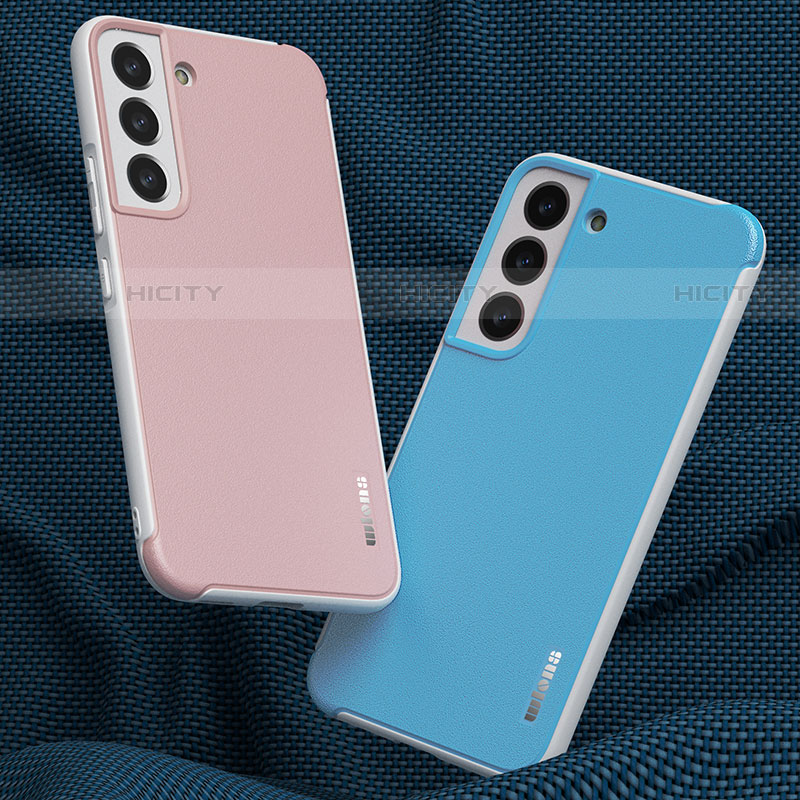 Silikon Hülle Handyhülle Gummi Schutzhülle Flexible Leder Tasche S04 für Samsung Galaxy S21 Plus 5G