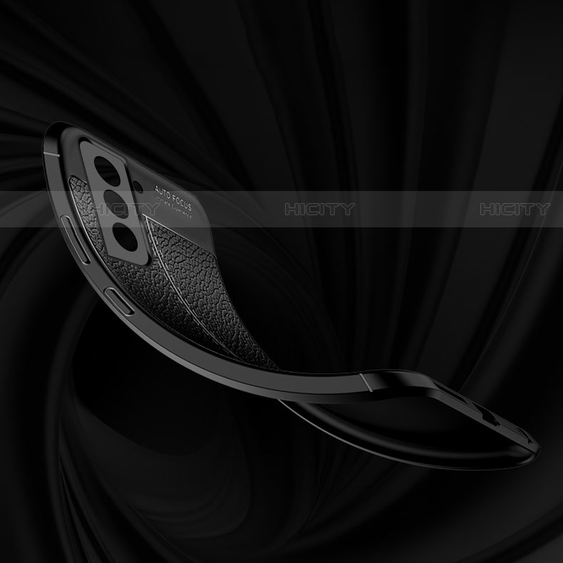 Silikon Hülle Handyhülle Gummi Schutzhülle Flexible Leder Tasche S06 für Samsung Galaxy S21 Plus 5G groß