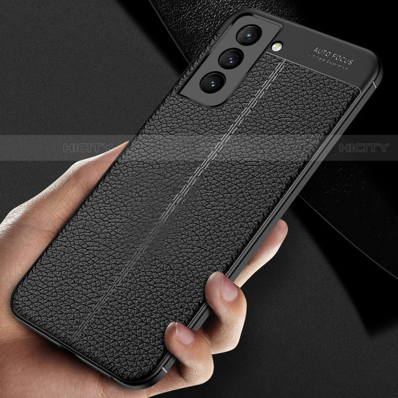 Silikon Hülle Handyhülle Gummi Schutzhülle Flexible Leder Tasche S06 für Samsung Galaxy S22 5G