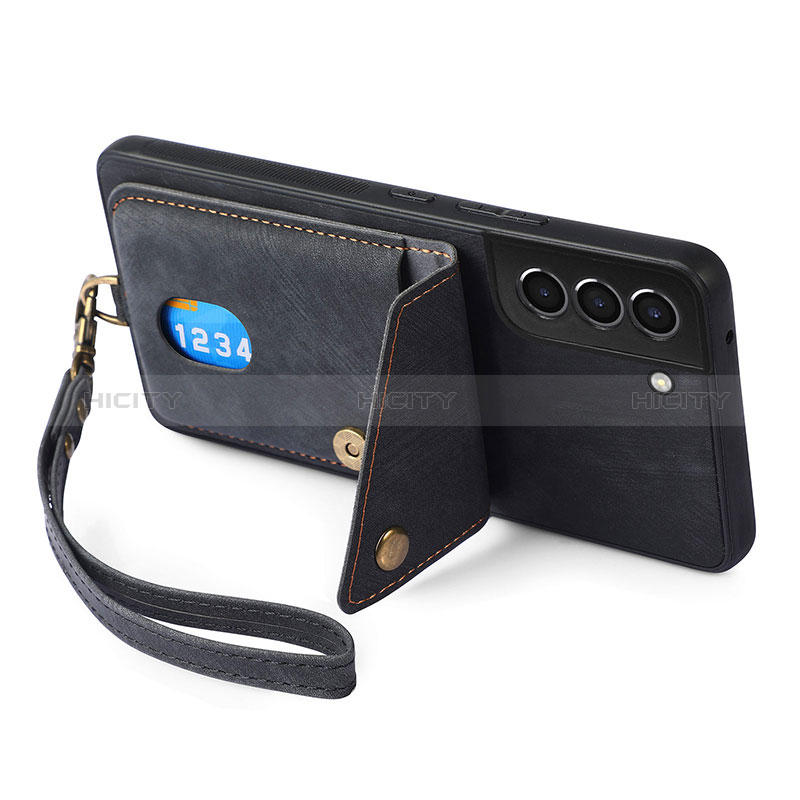 Silikon Hülle Handyhülle Gummi Schutzhülle Flexible Leder Tasche SD1 für Samsung Galaxy S22 5G