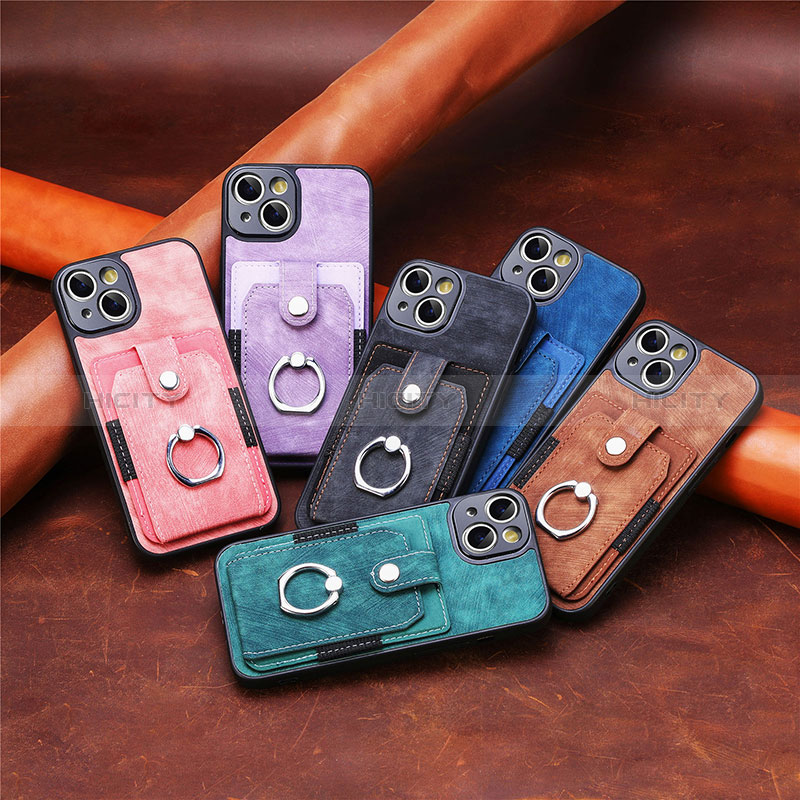 Silikon Hülle Handyhülle Gummi Schutzhülle Flexible Leder Tasche SD10 für Apple iPhone 14 groß