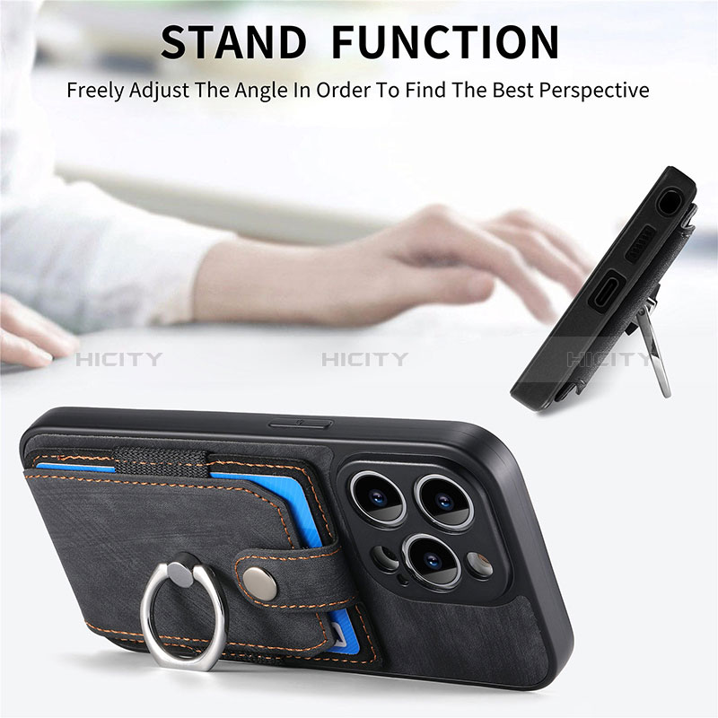 Silikon Hülle Handyhülle Gummi Schutzhülle Flexible Leder Tasche SD11 für Apple iPhone 13 Pro