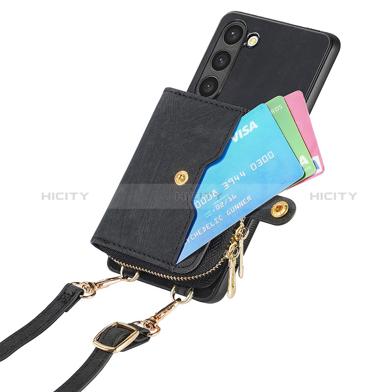 Silikon Hülle Handyhülle Gummi Schutzhülle Flexible Leder Tasche SD3 für Samsung Galaxy S22 5G groß