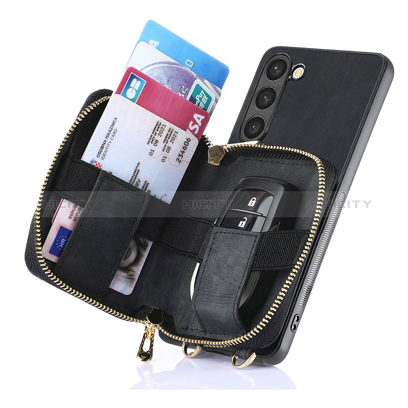 Silikon Hülle Handyhülle Gummi Schutzhülle Flexible Leder Tasche SD3 für Samsung Galaxy S22 5G groß