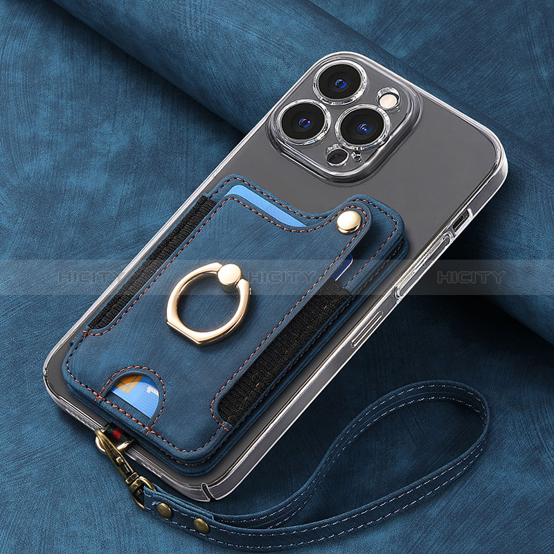 Silikon Hülle Handyhülle Gummi Schutzhülle Flexible Leder Tasche SD5 für Apple iPhone 14 Pro groß