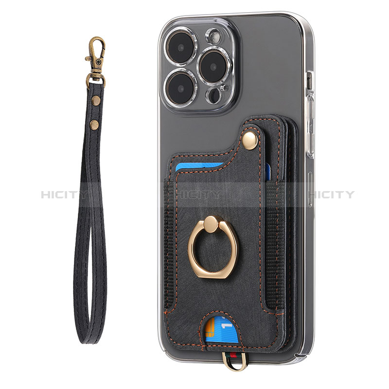 Silikon Hülle Handyhülle Gummi Schutzhülle Flexible Leder Tasche SD5 für Apple iPhone 14 Pro groß