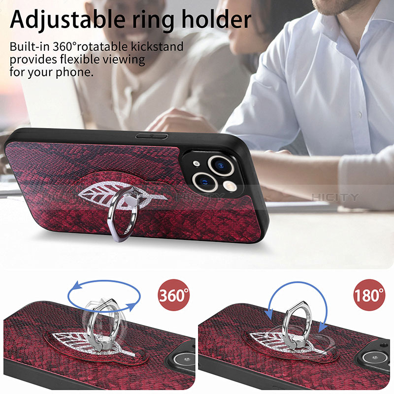 Silikon Hülle Handyhülle Gummi Schutzhülle Flexible Leder Tasche SD6 für Apple iPhone 14 Plus