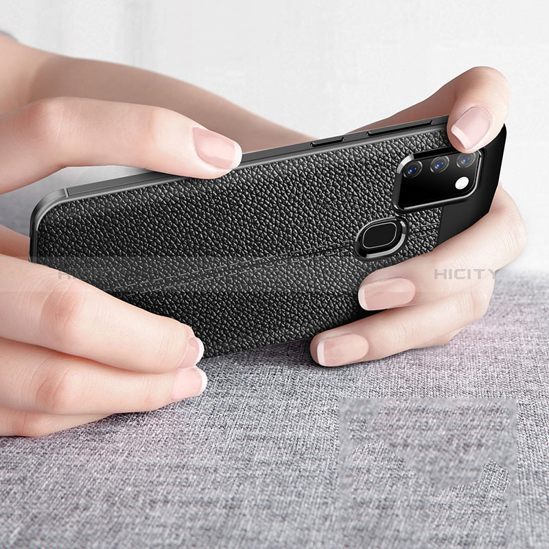 Silikon Hülle Handyhülle Gummi Schutzhülle Flexible Leder Tasche WL1 für Samsung Galaxy A21s