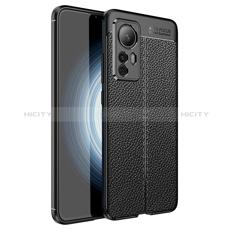 Silikon Hülle Handyhülle Gummi Schutzhülle Flexible Leder Tasche WL1 für Xiaomi Mi 12T Pro 5G Schwarz Plus