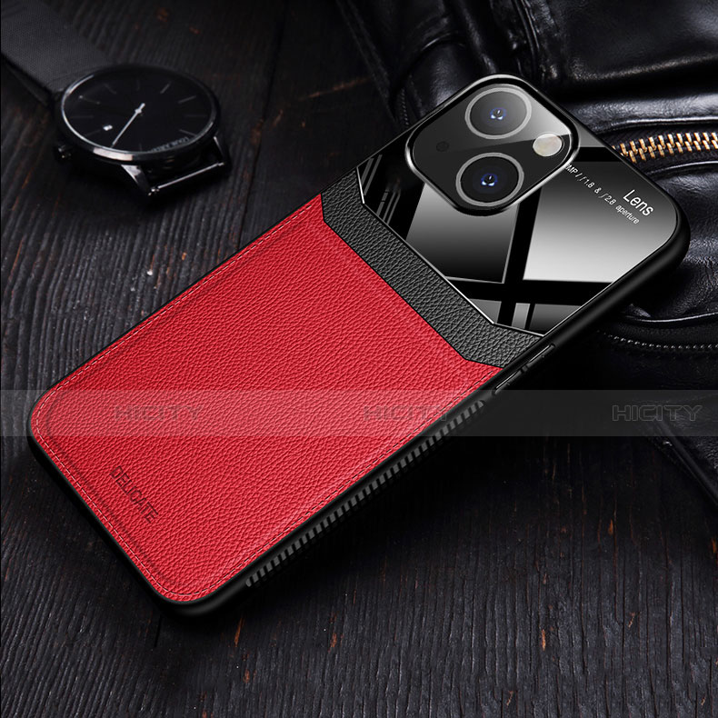 Silikon Hülle Handyhülle Gummi Schutzhülle Flexible Leder Tasche Z02 für Apple iPhone 13 Mini groß