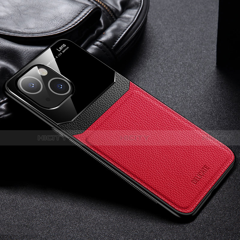Silikon Hülle Handyhülle Gummi Schutzhülle Flexible Leder Tasche Z02 für Apple iPhone 14 groß