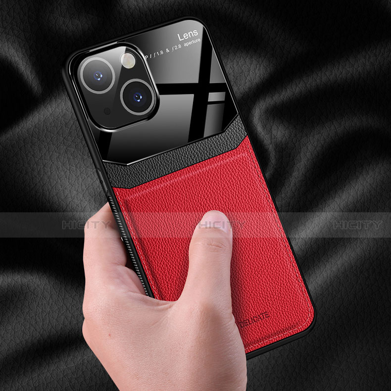Silikon Hülle Handyhülle Gummi Schutzhülle Flexible Leder Tasche Z02 für Apple iPhone 14 groß