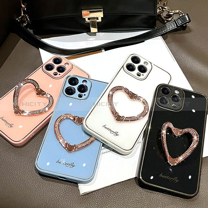 Silikon Hülle Handyhülle Gummi Schutzhülle Flexible Tasche Bling-Bling JL1 für Apple iPhone 15 Plus groß