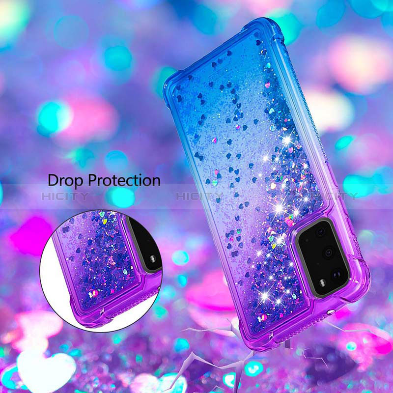 Silikon Hülle Handyhülle Gummi Schutzhülle Flexible Tasche Bling-Bling S02 für Samsung Galaxy S20 5G
