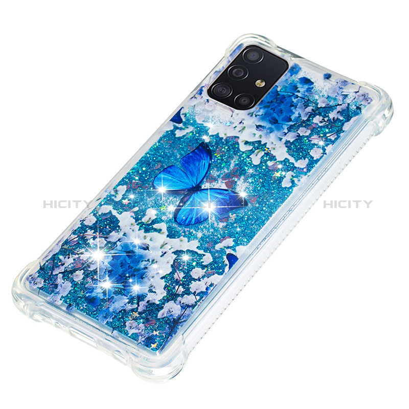 Silikon Hülle Handyhülle Gummi Schutzhülle Flexible Tasche Bling-Bling S03 für Samsung Galaxy A51 4G