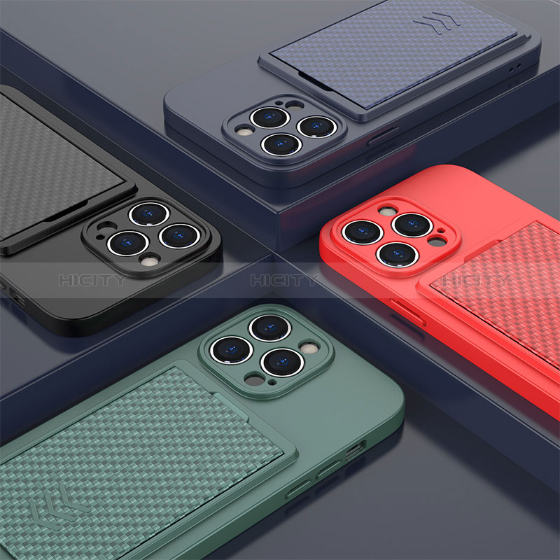 Silikon Hülle Handyhülle Gummi Schutzhülle Flexible Tasche KC1 für Apple iPhone 15 Pro groß