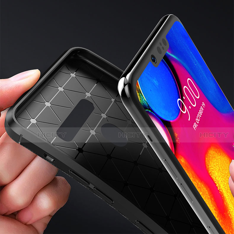 Silikon Hülle Handyhülle Gummi Schutzhülle Flexible Tasche Köper für LG G8 ThinQ groß
