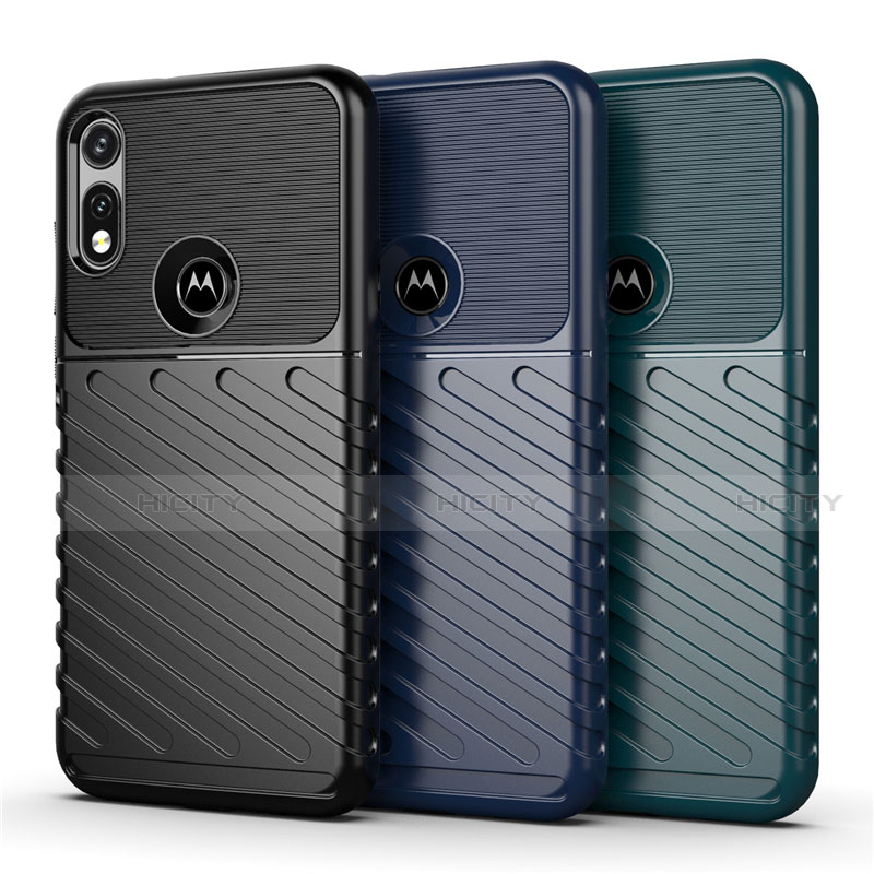 Silikon Hülle Handyhülle Gummi Schutzhülle Flexible Tasche Köper für Motorola Moto E (2020) groß