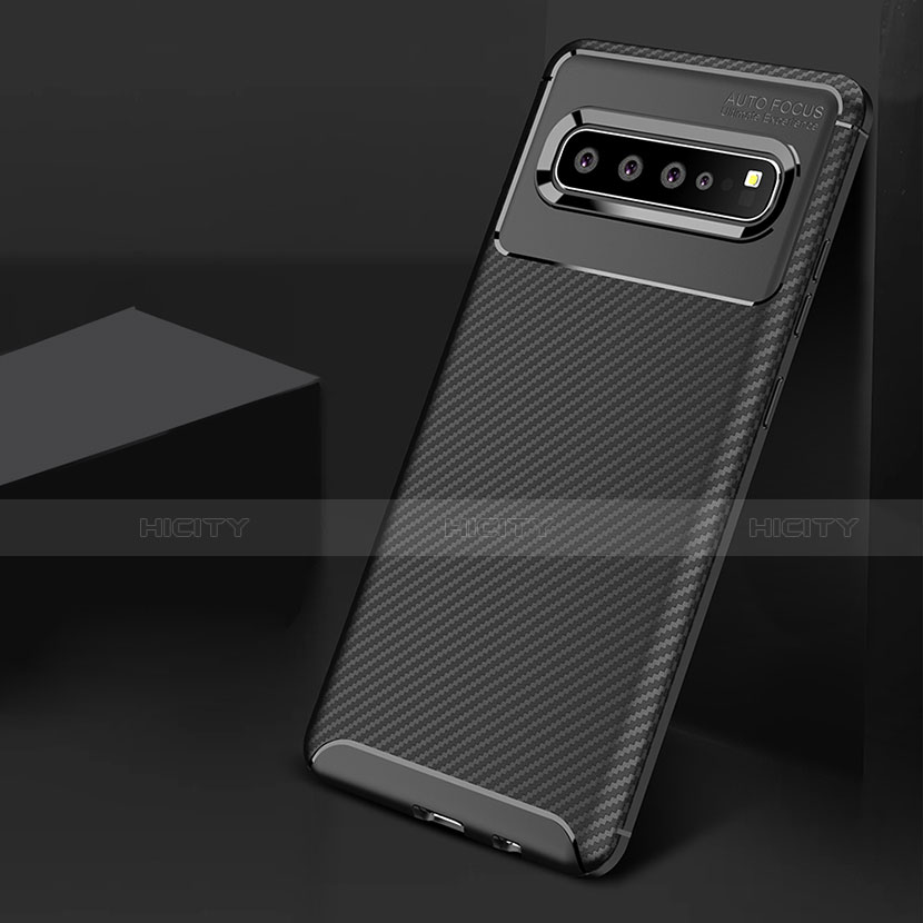 Silikon Hülle Handyhülle Gummi Schutzhülle Flexible Tasche Köper für Samsung Galaxy S10 5G SM-G977B groß