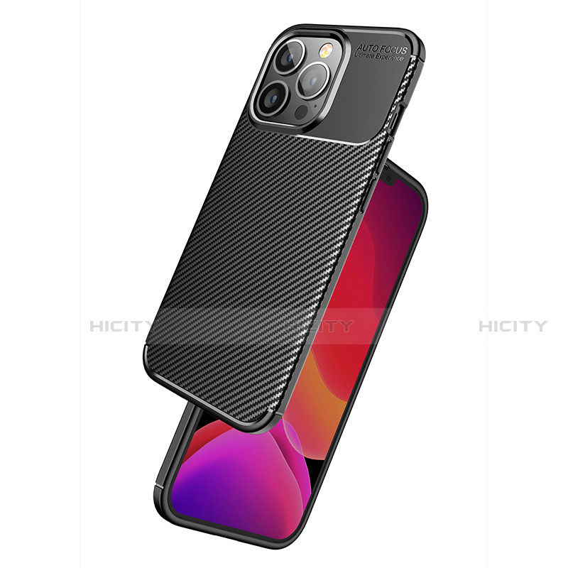 Silikon Hülle Handyhülle Gummi Schutzhülle Flexible Tasche Köper S01 für Apple iPhone 13 Pro Max groß