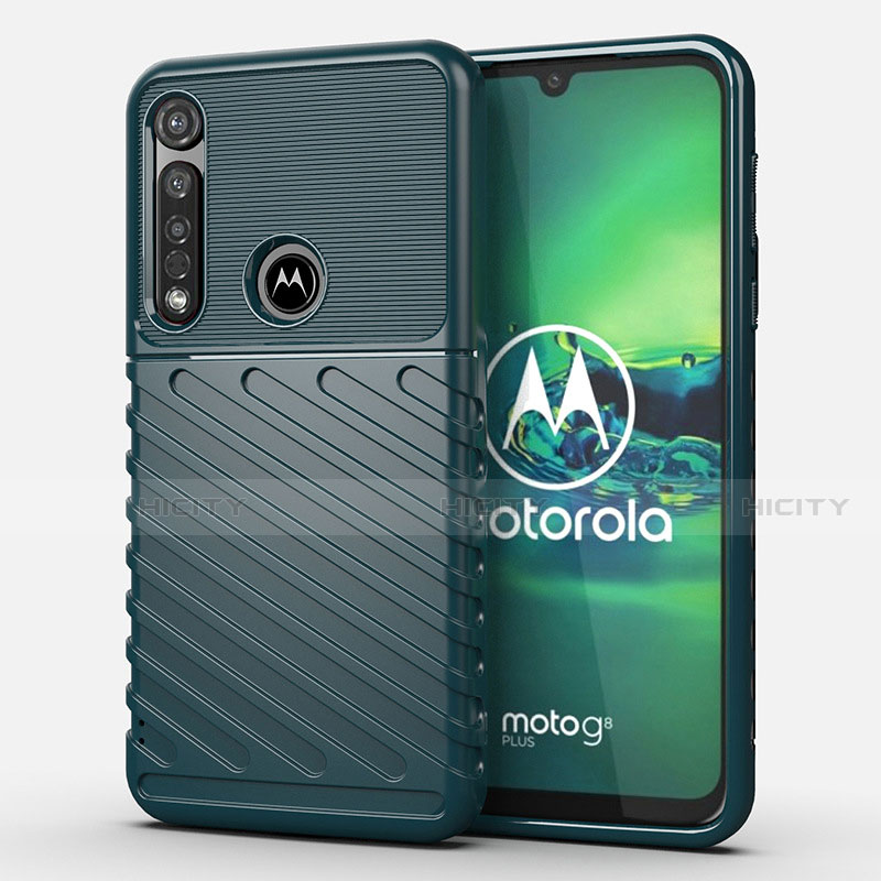 Silikon Hülle Handyhülle Gummi Schutzhülle Flexible Tasche Köper S01 für Motorola Moto G8 Plus groß