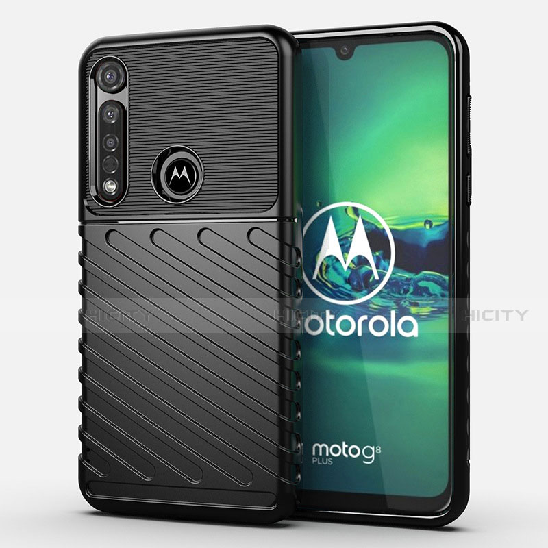 Silikon Hülle Handyhülle Gummi Schutzhülle Flexible Tasche Köper S01 für Motorola Moto G8 Plus groß