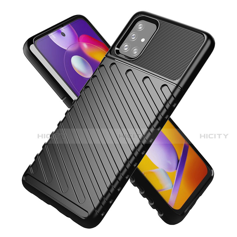 Silikon Hülle Handyhülle Gummi Schutzhülle Flexible Tasche Köper S01 für Samsung Galaxy M31s groß