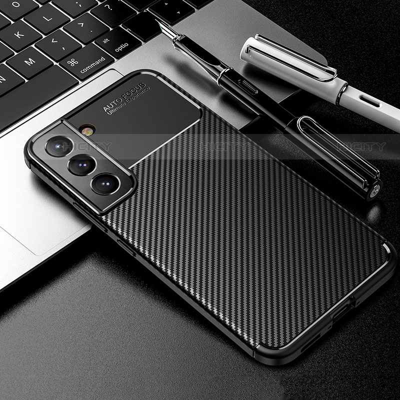 Silikon Hülle Handyhülle Gummi Schutzhülle Flexible Tasche Köper S01 für Samsung Galaxy S23 Plus 5G Schwarz