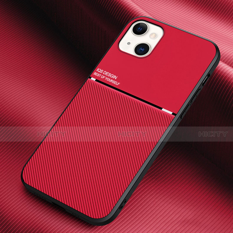 Silikon Hülle Handyhülle Gummi Schutzhülle Flexible Tasche Köper S03 für Apple iPhone 13 Rot