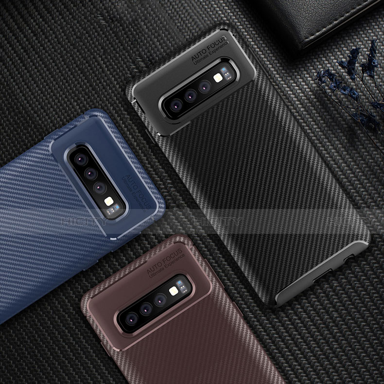 Silikon Hülle Handyhülle Gummi Schutzhülle Flexible Tasche Köper Y01 für Samsung Galaxy S10 groß